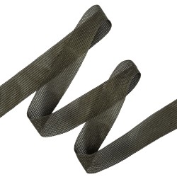 Окантовочная лента-бейка, цвет Тёмно-Серый 22мм (на отрез)  в Витебске