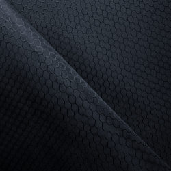 Ткань Оксфорд 300D PU Рип-Стоп СОТЫ, цвет Черный (на отрез)  в Витебске