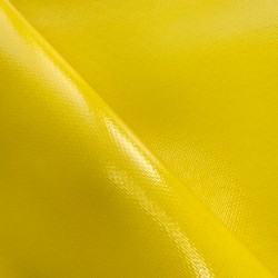 Ткань ПВХ 600 гр/м2 плотная, Жёлтый (Ширина 150см), на отрез  в Витебске