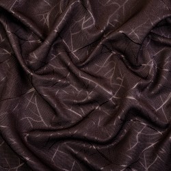 Ткань Блэкаут для штор &quot;Ледовое тиснение цвет Темно-Коричневый&quot; (на отрез)  в Витебске