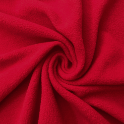 Флис Односторонний 130 гр/м2, цвет Красный (на отрез)  в Витебске
