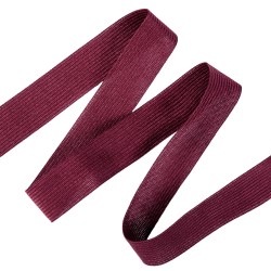 Окантовочная лента-бейка, цвет Бордовый 22мм (на отрез)  в Витебске