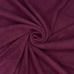 Ткань Флис Односторонний 130 гр/м2, цвет Бордовый (на отрез)  в Витебске