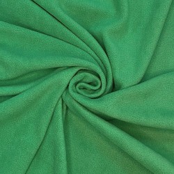 Ткань Флис Односторонний 130 гр/м2, цвет Зелёный (на отрез)  в Витебске