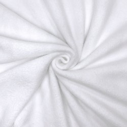 Ткань Флис Двусторонний 280 гр/м2, цвет Белый (на отрез)  в Витебске
