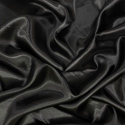 Ткань Атлас-сатин, цвет Черный (на отрез)  в Витебске
