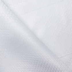 Ткань Оксфорд 300D PU Рип-Стоп СОТЫ, цвет Белый (на отрез)  в Витебске