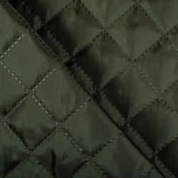 Стеганая подкладочная ткань с синтепоном (100гр/м2), цвет Хаки (на отрез)  в Витебске