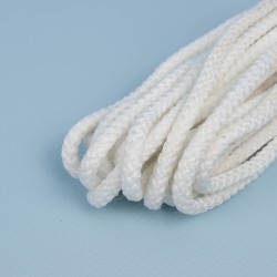 Шнур с сердечником, цвет Белый (плетено-вязанный, плотный)  в Витебске
